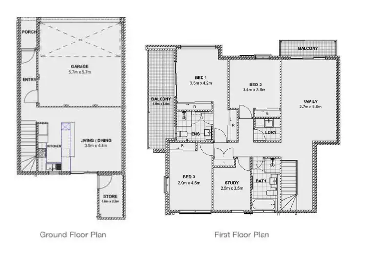Floorplan of Homely townhouse listing, 19/37 Channon Street, Cannington WA 6107