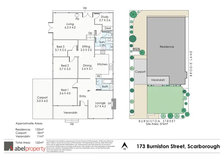 Floorplan of Homely house listing, 173 Burniston Street, Scarborough WA 6019