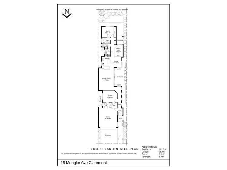 Floorplan of Homely house listing, 16 Mengler Avenue, Claremont WA 6010