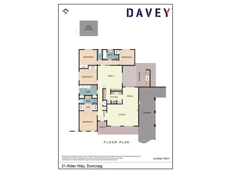Floorplan of Homely house listing, 21 Alder Way, Duncraig WA 6023