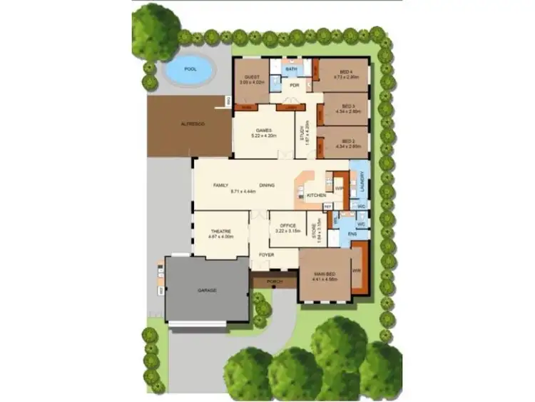 Floorplan of Homely house listing, 21 Demesne Circuit, Aveley WA 6069