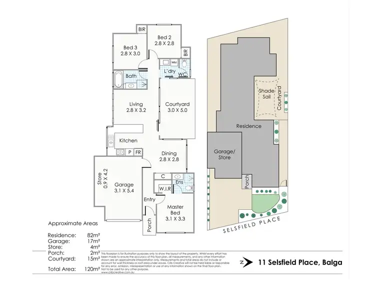 Floorplan of Homely house listing, 11 Selsfield Place, Balga WA 6061