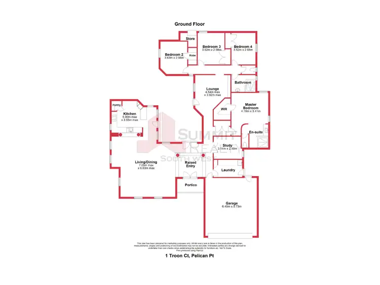 Floorplan of Homely house listing, 1 Troon Court, Pelican Point WA 6230