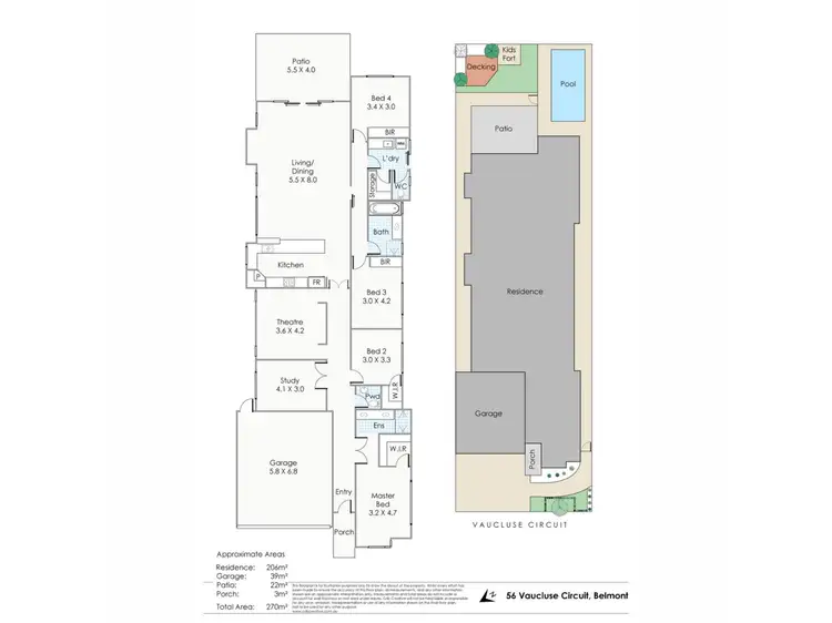 Floorplan of Homely house listing, 56 Vaucluse Circuit, Belmont WA 6104