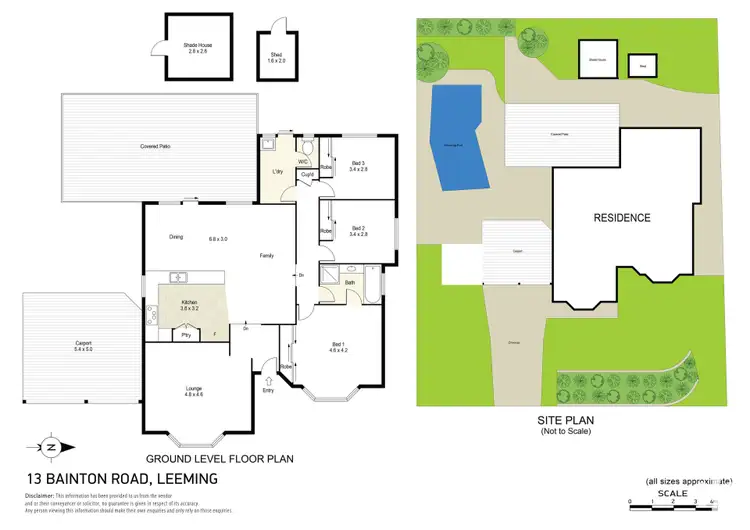 Floorplan of Homely house listing, 13 Bainton Road, Leeming WA 6149