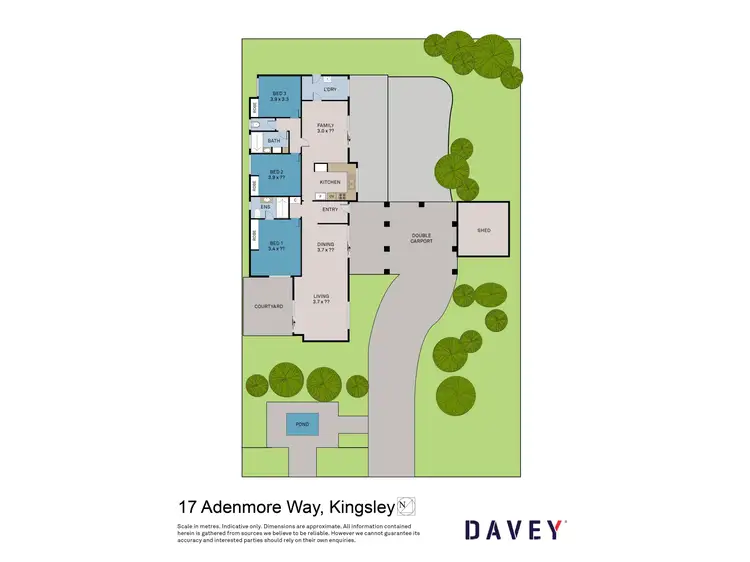 Floorplan of Homely house listing, 17 Adenmore Way, Kingsley WA 6026
