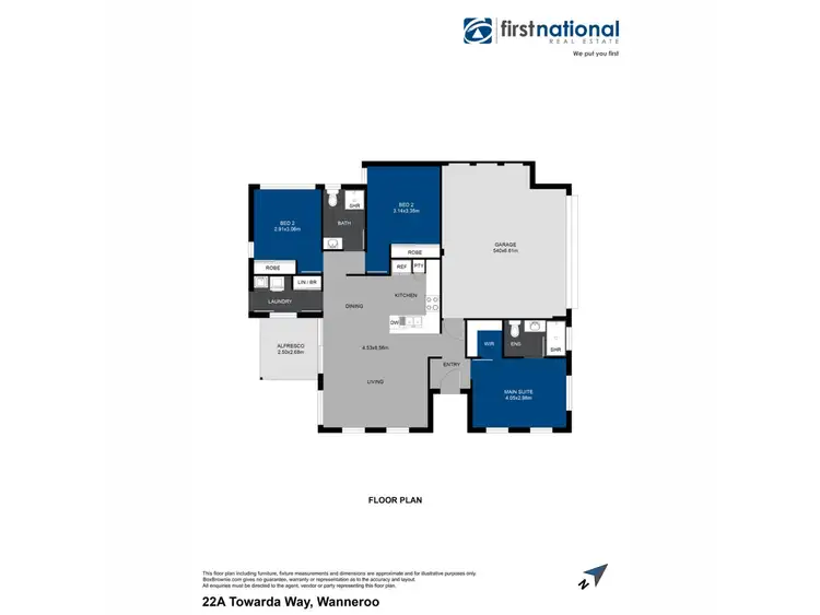 Floorplan of Homely house listing, 22A Towarda Way, Wanneroo WA 6065