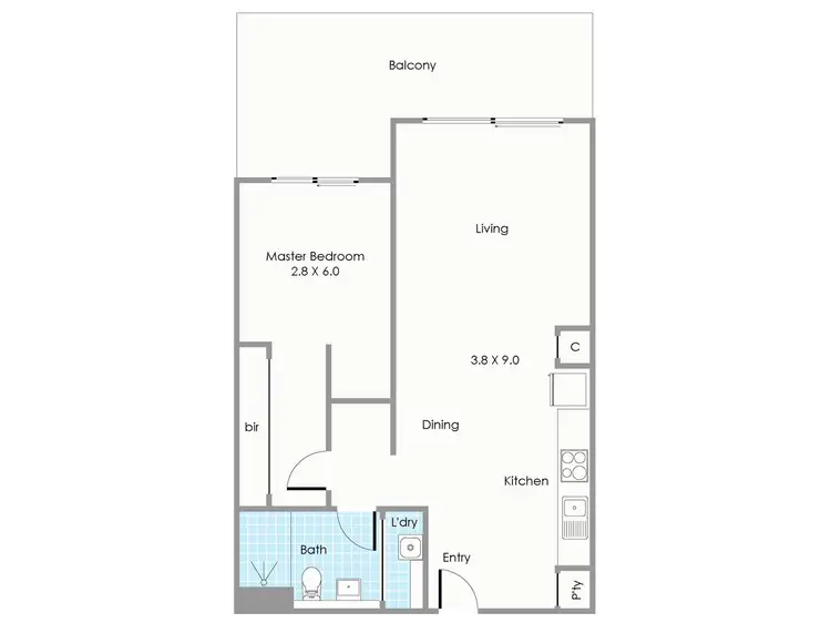 Floorplan of Homely apartment listing, 58/1 Freshwater Parade, Claremont WA 6010