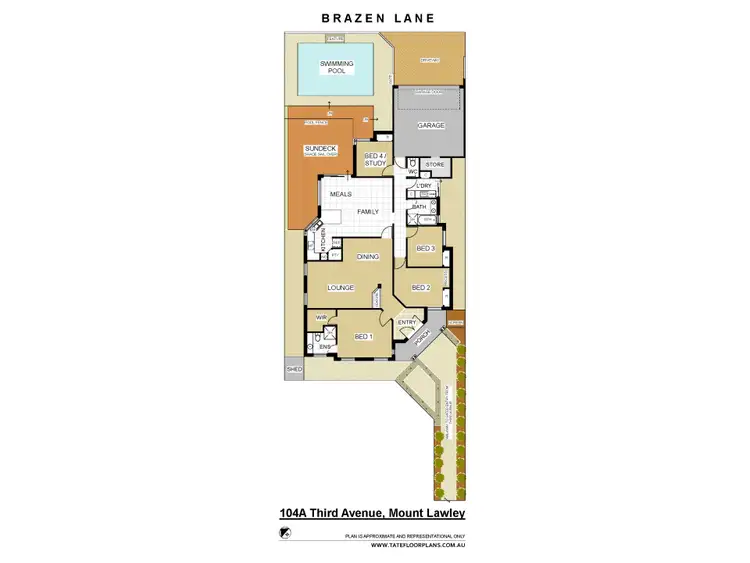 Floorplan of Homely house listing, 104A Third Avenue, Mount Lawley WA 6050
