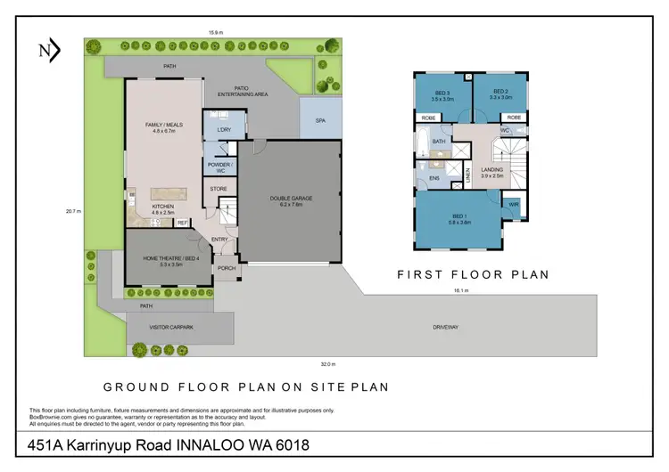 Floorplan of Homely house listing, 451A Karrinyup Road, Innaloo WA 6018
