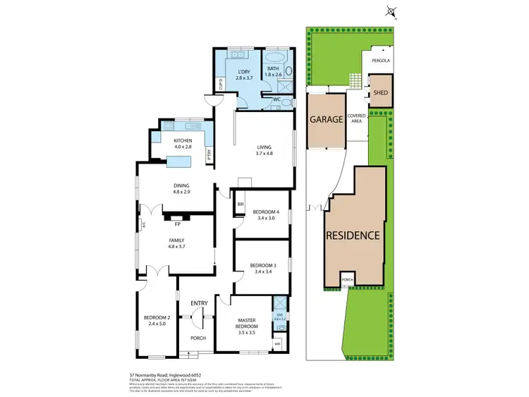 Floorplan of Homely house listing, 37 Normanby Road, Inglewood WA 6052