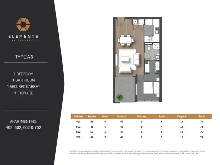 Floorplan of Homely apartment listing, 702/14-16 Leila Street, Cannington WA 6107