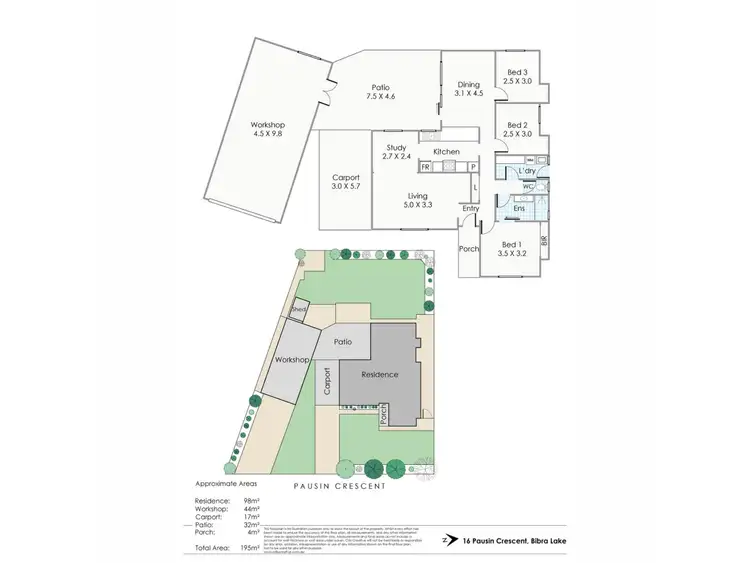 Floorplan of Homely house listing, 16 Pausin Crescent, Bibra Lake WA 6163