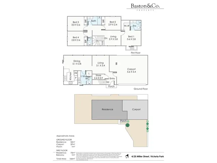 Floorplan of Homely townhouse listing, 4/25 Miller Street, Victoria Park WA 6100
