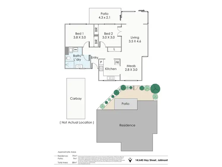 Floorplan of Homely apartment listing, 14/645 Hay Street, Jolimont WA 6014