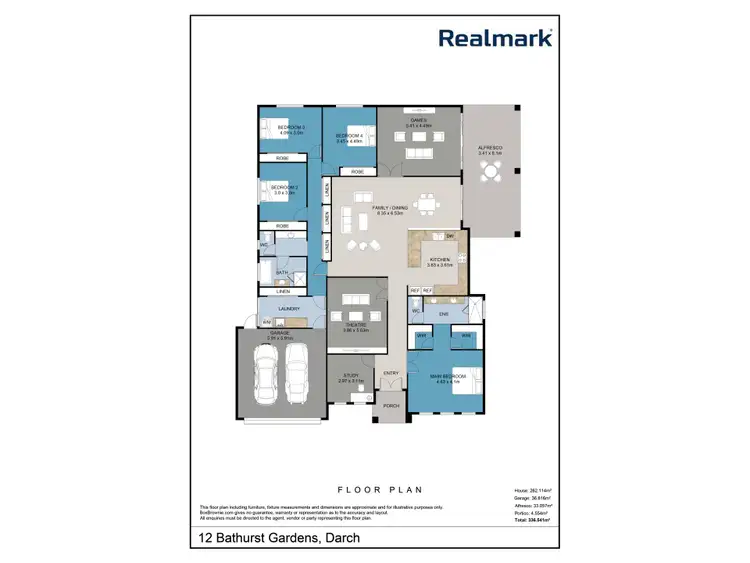 Floorplan of Homely house listing, 12 Bathurst Gardens, Darch WA 6065
