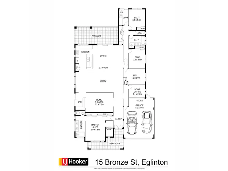 Floorplan of Homely house listing, 15 Bronze Street, Eglinton WA 6034