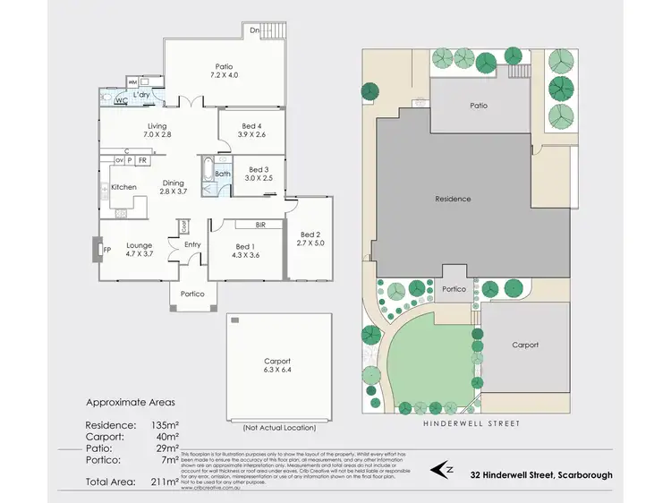 Floorplan of Homely house listing, 32 Hinderwell Street, Scarborough WA 6019