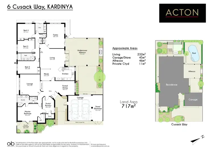 Floorplan of Homely house listing, 6 Cusack Way, Kardinya WA 6163