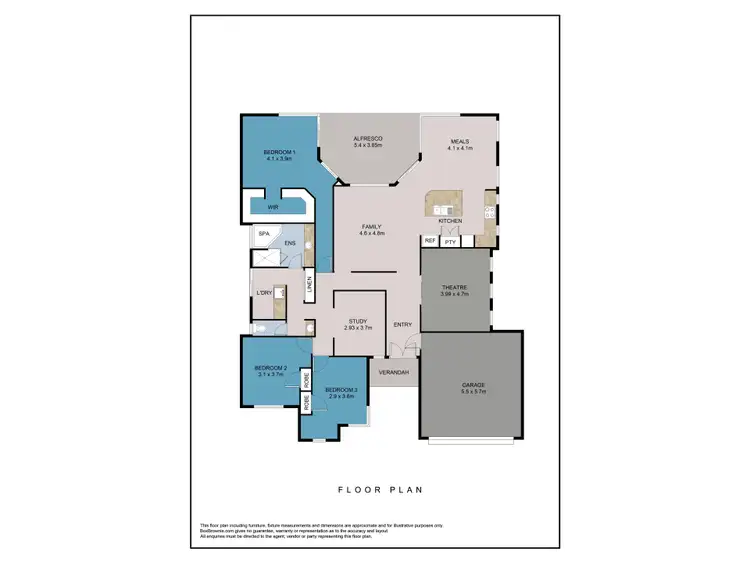 Floorplan of Homely house listing, 5 Lakewood Grove, Bertram WA 6167