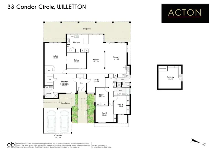 Floorplan of Homely house listing, 33 Condor Circle, Willetton WA 6155