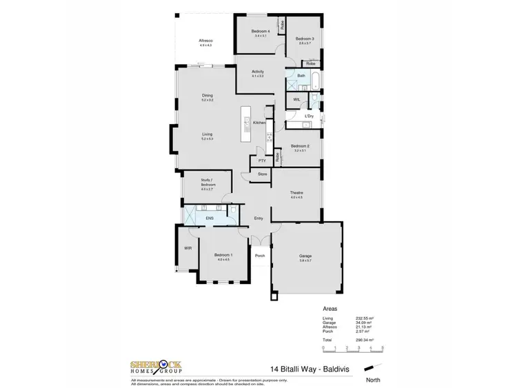 Floorplan of Homely house listing, 14 Bitalli Way, Baldivis WA 6171