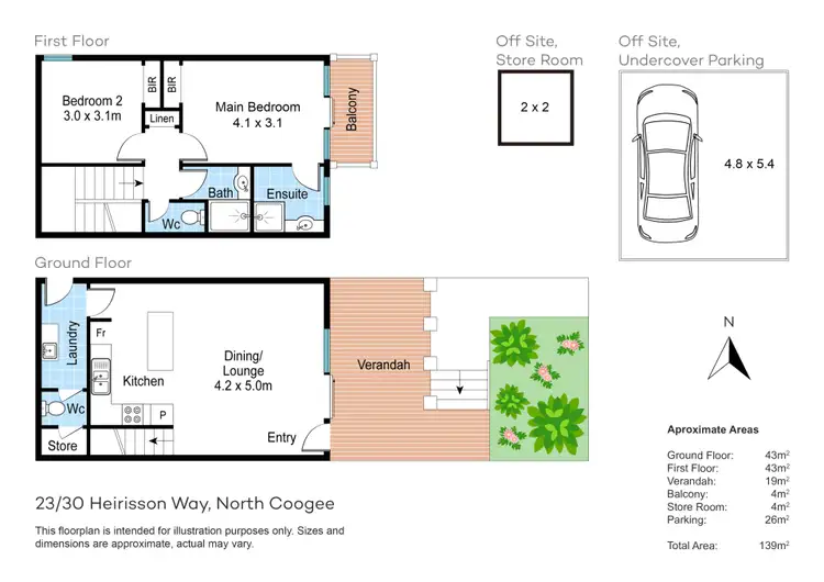 Floorplan of Homely townhouse listing, 23/30 Heirisson Way, North Coogee WA 6163