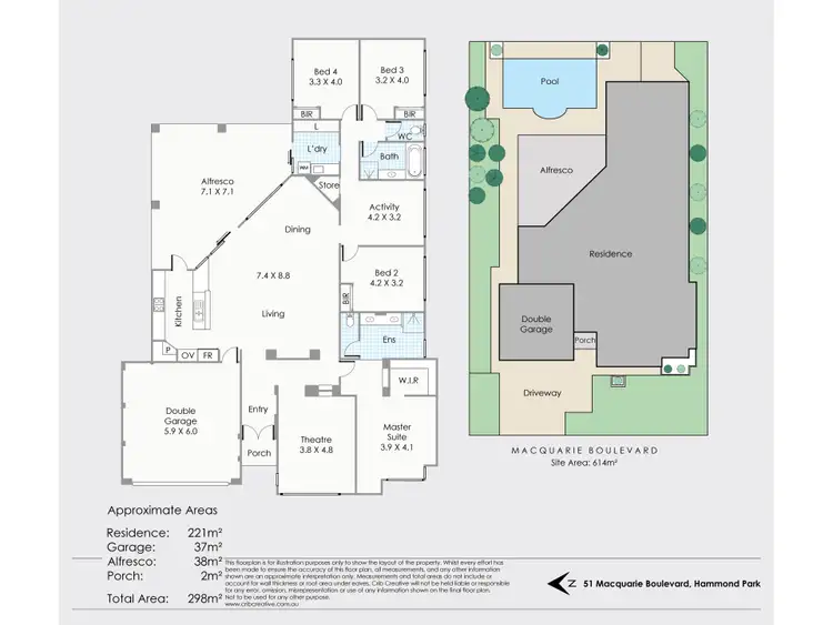 Floorplan of Homely house listing, 51 Macquarie Boulevard, Hammond Park WA 6164