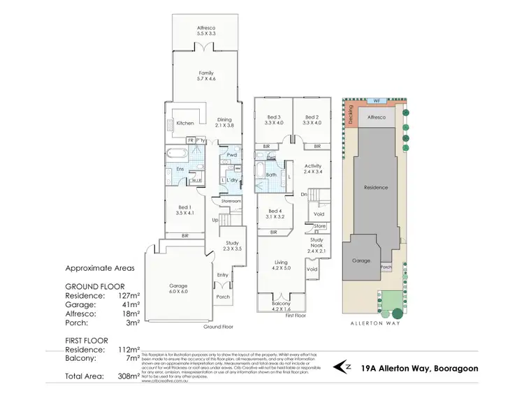 Floorplan of Homely house listing, 19A Allerton Way, Booragoon WA 6154