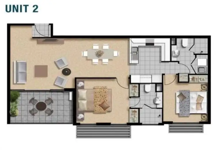 Floorplan of Homely apartment listing, 2/33 Bronte Street, East Perth WA 6004