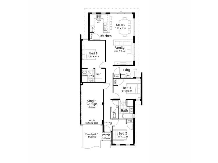 Floorplan of Homely house listing, Lot 116 Blossomwood Road, Girrawheen WA 6064
