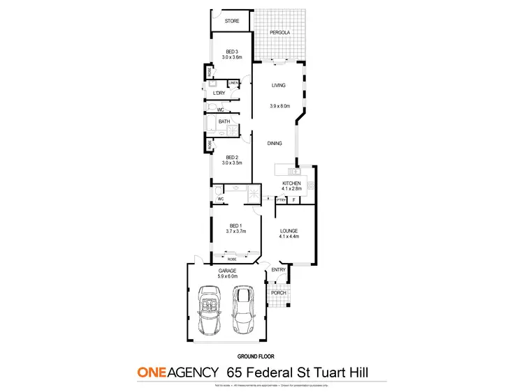 Floorplan of Homely house listing, 65 Federal Street, Tuart Hill WA 6060