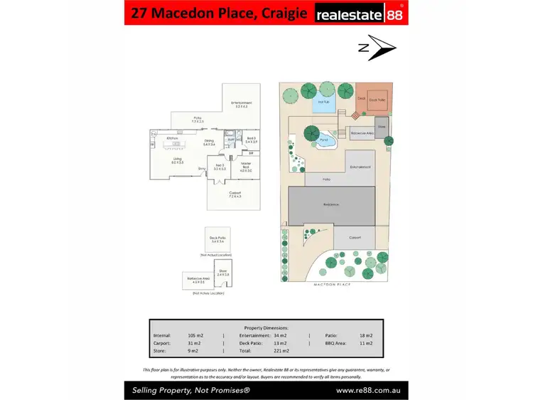 Floorplan of Homely house listing, 27 Macedon Place, Craigie WA 6025