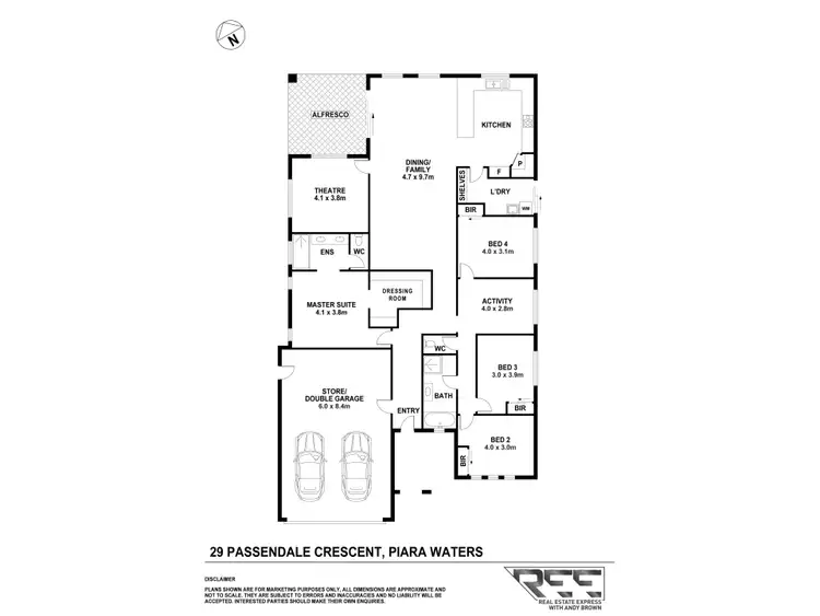 Floorplan of Homely house listing, 29 Passendale Crescent, Piara Waters WA 6112