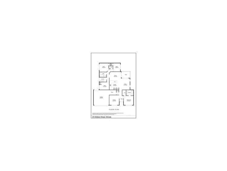 Floorplan of Homely house listing, 25 Wellaton Street, Midvale WA 6056