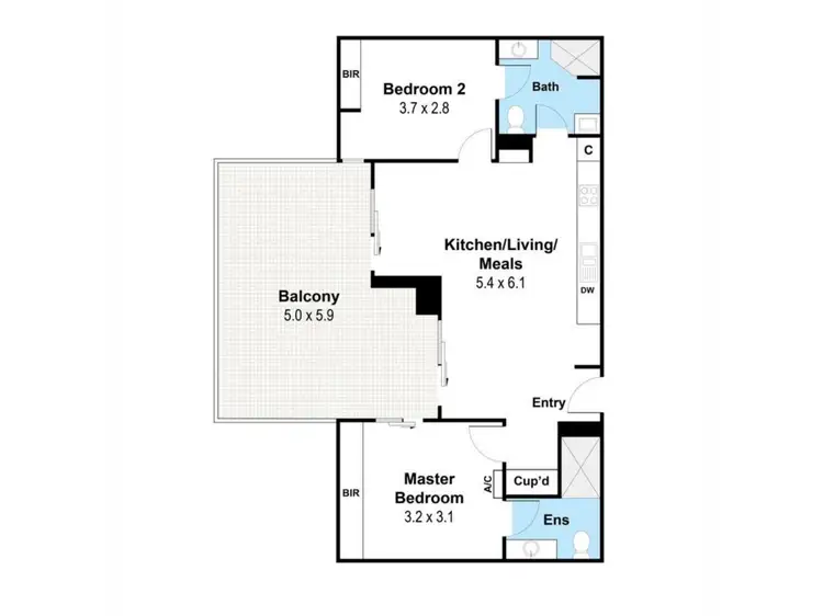 Floorplan of Homely apartment listing, 4/21 Northwood Street, West Leederville WA 6007
