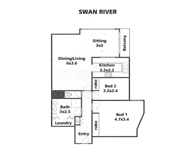 Floorplan of Homely apartment listing, 5C Continental Court 25  Victoria Avenue, Claremont WA 6010