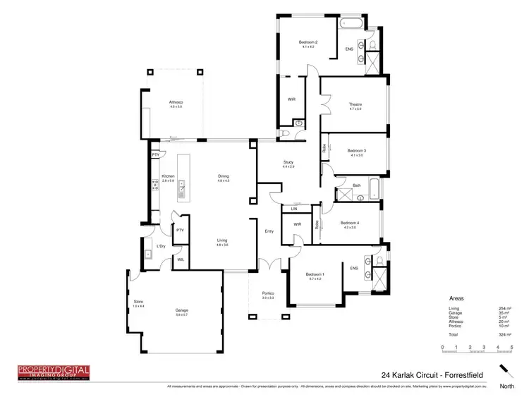 Floorplan of Homely house listing, 24 Karlak Circuit, Forrestfield WA 6058