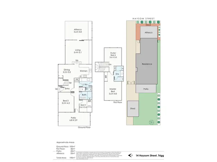Floorplan of Homely house listing, 14 Haysom Street, Trigg WA 6029