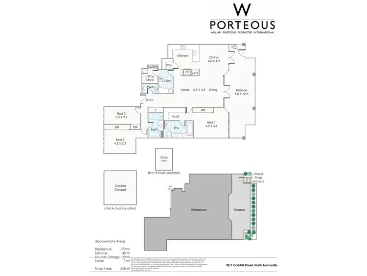Floorplan of Homely apartment listing, 38/1 Corkhill Street, North Fremantle WA 6159