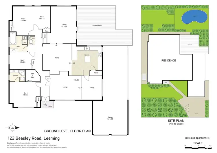 Floorplan of Homely house listing, 122 Beasley Road, Leeming WA 6149