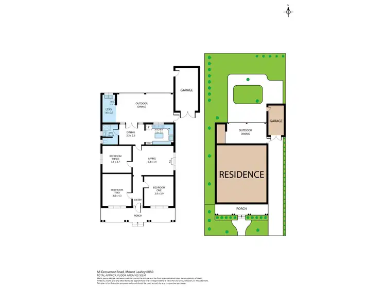 Floorplan of Homely house listing, 68 Grosvenor Road, Mount Lawley WA 6050