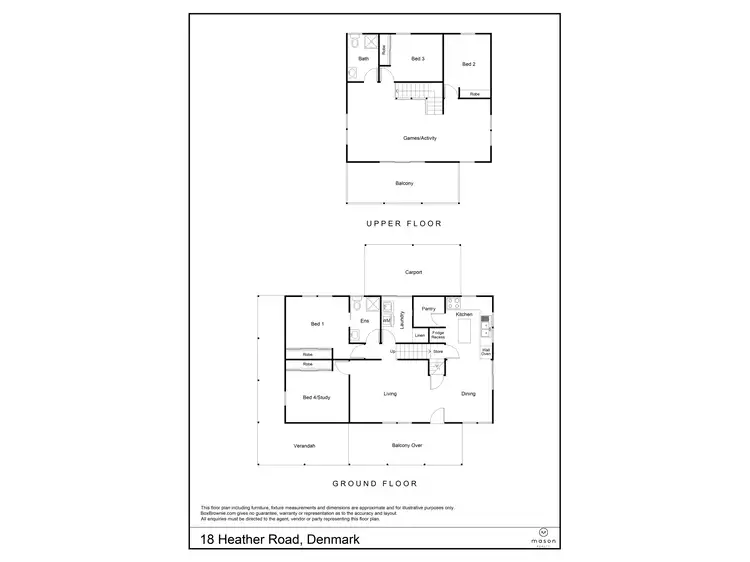 Floorplan of Homely house listing, 18 Heather Road, Denmark WA 6333