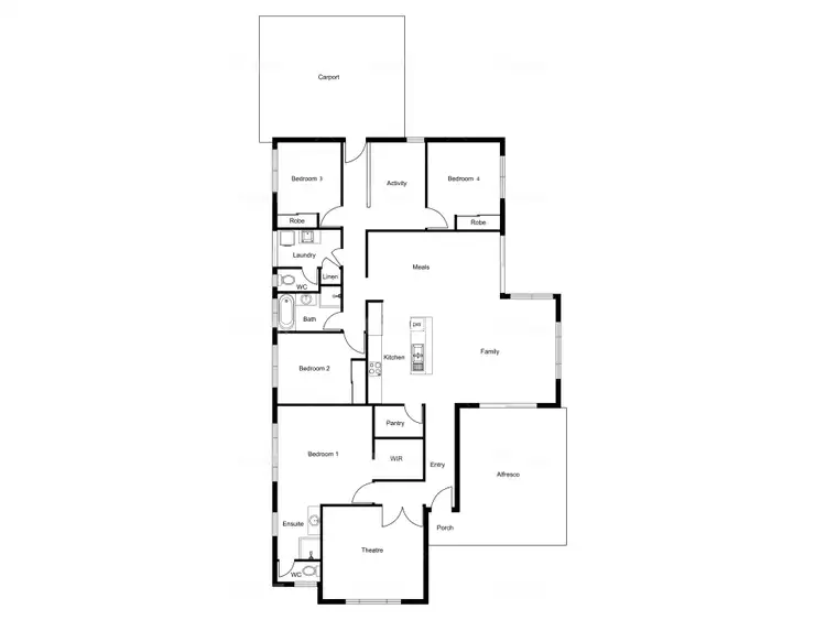Floorplan of Homely house listing, 37 Ferndale Avenue, Dalyellup WA 6230