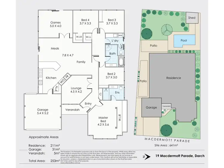Floorplan of Homely house listing, 19 Macdermott Parade, Darch WA 6065