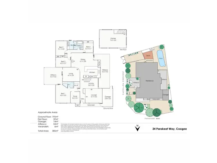 Floorplan of Homely house listing, 34 Parakeet Way, Coogee WA 6166