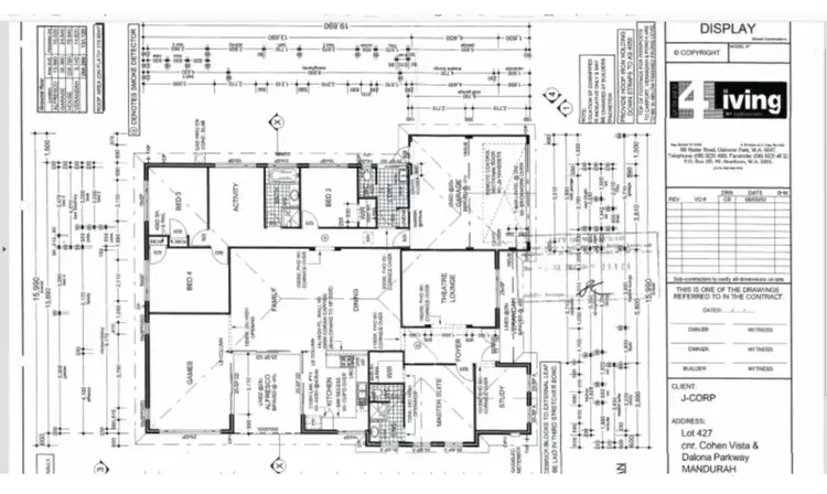 Floorplan of Homely house listing, 6 Cohen Vista, Lakelands WA 6180