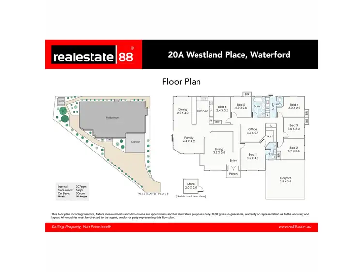 Floorplan of Homely house listing, 20A Westland Place, Waterford WA 6152