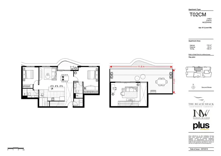 Floorplan of Homely apartment listing, 61/171 West Coast Highway, Scarborough WA 6019