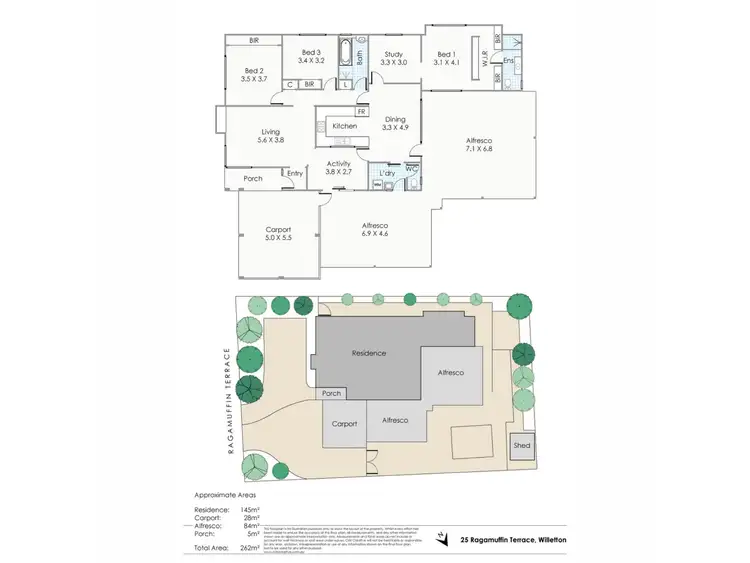Floorplan of Homely house listing, 25 Ragamuffin Terrace, Willetton WA 6155